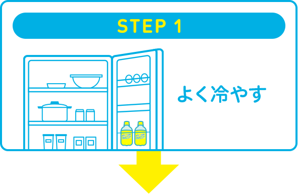 STEP 1　よく冷やす